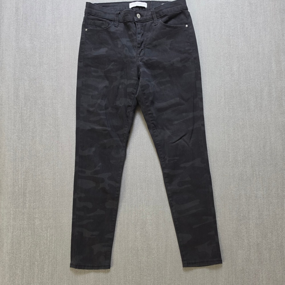 Social Standard Jeans Women 6 Black Camo Ankle Skinny Sanctuary
